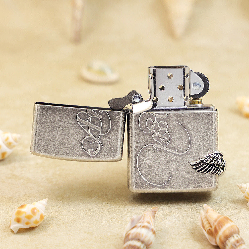 Zippo Angel with Wing (Antique Silver) - KR02