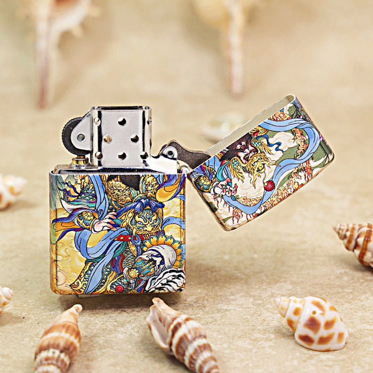 Zippo Color Printed Magnificent Chinese Door Guardian Warrior - CS06