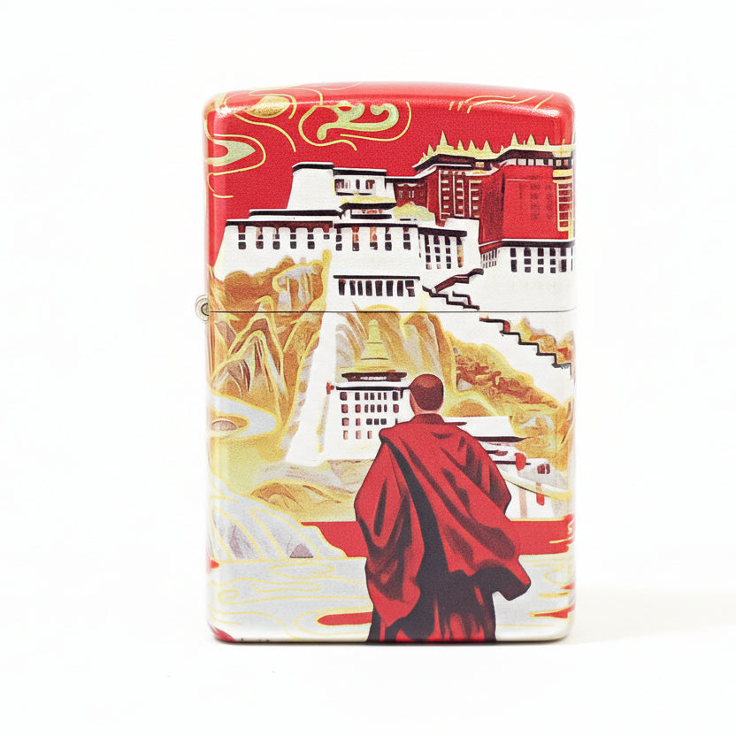 Zippo Color Printed Monk and Potala Palace in Tibet - CS22