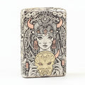 Zippo Colorful Painted Chinese Opera Female Deity Holding Mask - CM02
