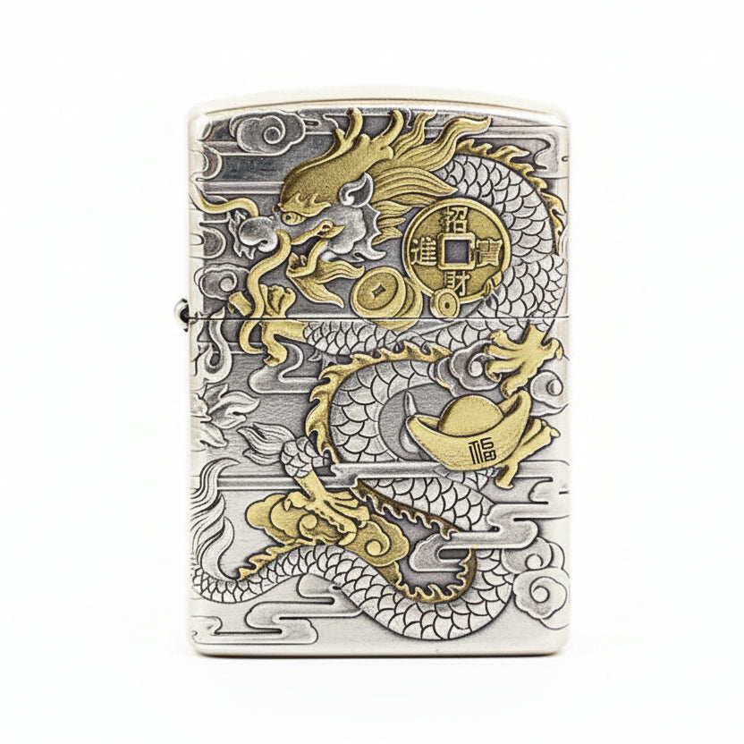 Zippo 'Dragon Brings Wealth' Deep Carve - DS110