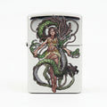 Zippo 'Dragon Girl' Multi-Media Carving - DS117