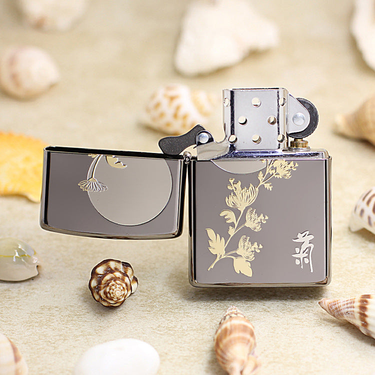 Zippo Four Gentlemen Chrysanthemum - KR16