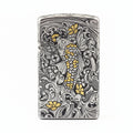 Zippo Heavy Carved Two-Tone Koi Fish and Turbulent Waves Case - CM14