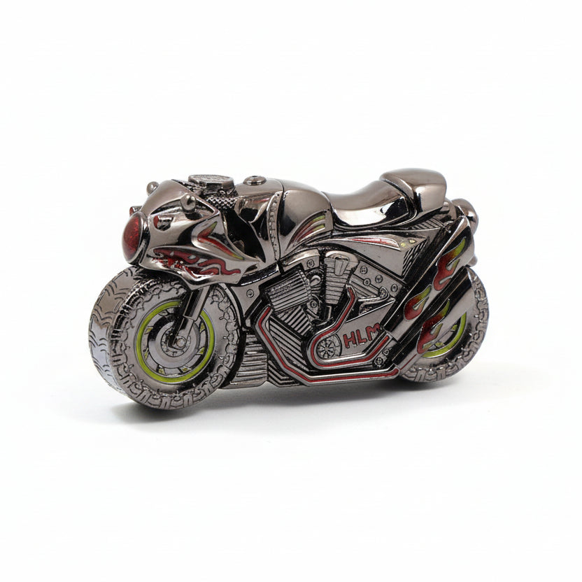 Zippo Heavy Relief Dark Tone Motorcycle Figurine Case Set - CM11