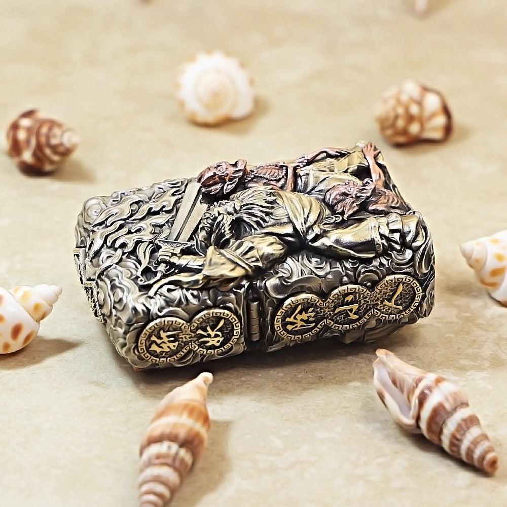 Zippo Heavy Relief Embellished Zhong Kui Demon Slayer - CM03