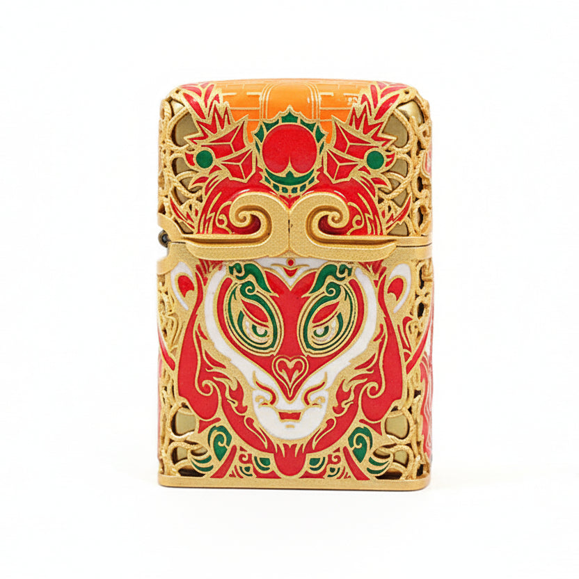 Zippo Heavy Relief Red WuKong Case - CM45