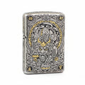 Zippo Heavy Relief Two Tone Pixiu Fortune God Case - CM24