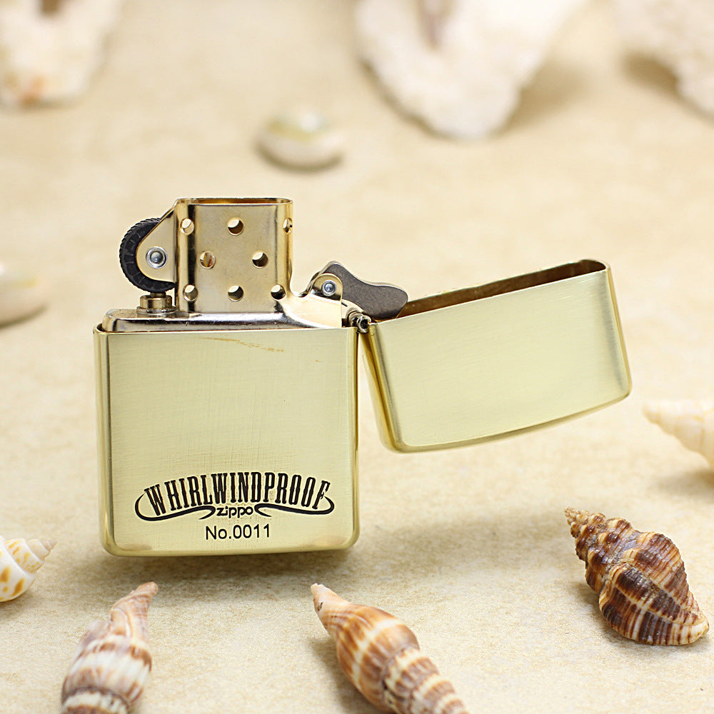 Zippo High Polish Brass Deep Engraved Whirlwindproof Pin-Up Girl - CC149