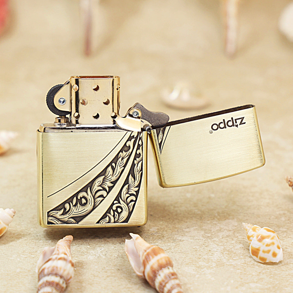 Zippo High Polish Brass Double Arc Scrollwork - CC98