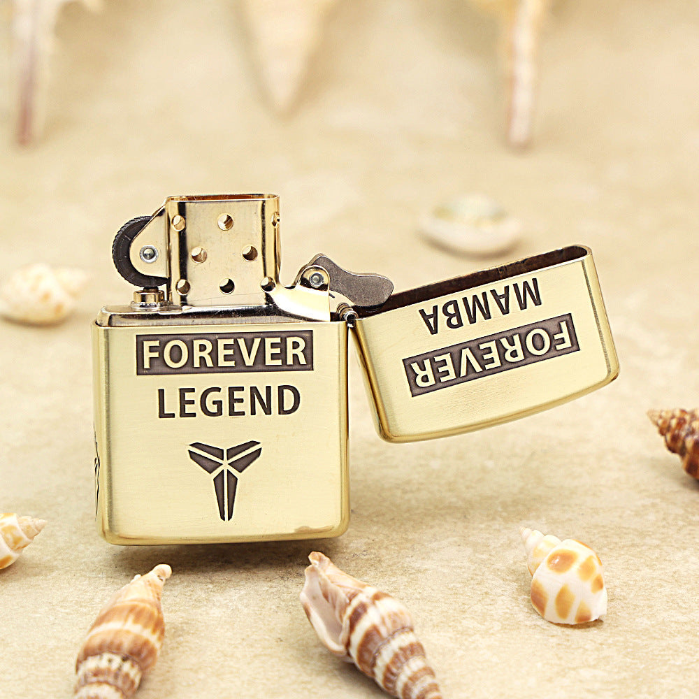 Zippo High Polish Brass Engraved Kobe Bryant Lakers Emblem - CC152