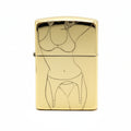 Zippo High Polish Brass Pin-Up Girl Engraved Lingerie - CC108