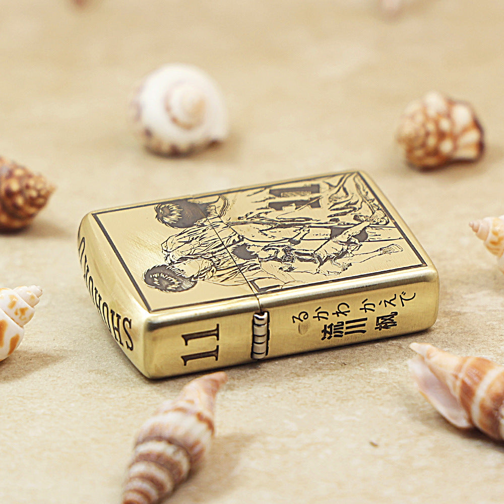 Zippo High Polish Brass Slam Dunk Rukawa Kaede - CC91