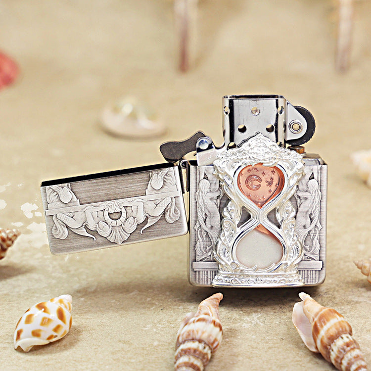 Zippo 'Mermaid Hourglass' Deep Carve - DS118