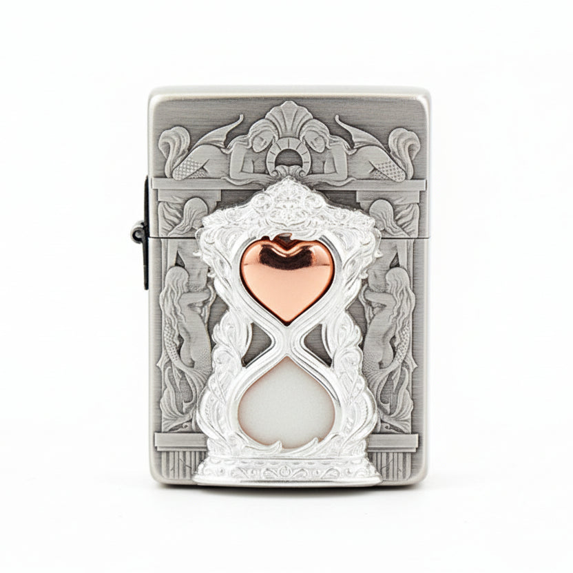 Zippo 'Mermaid Hourglass' Deep Carve - DS118
