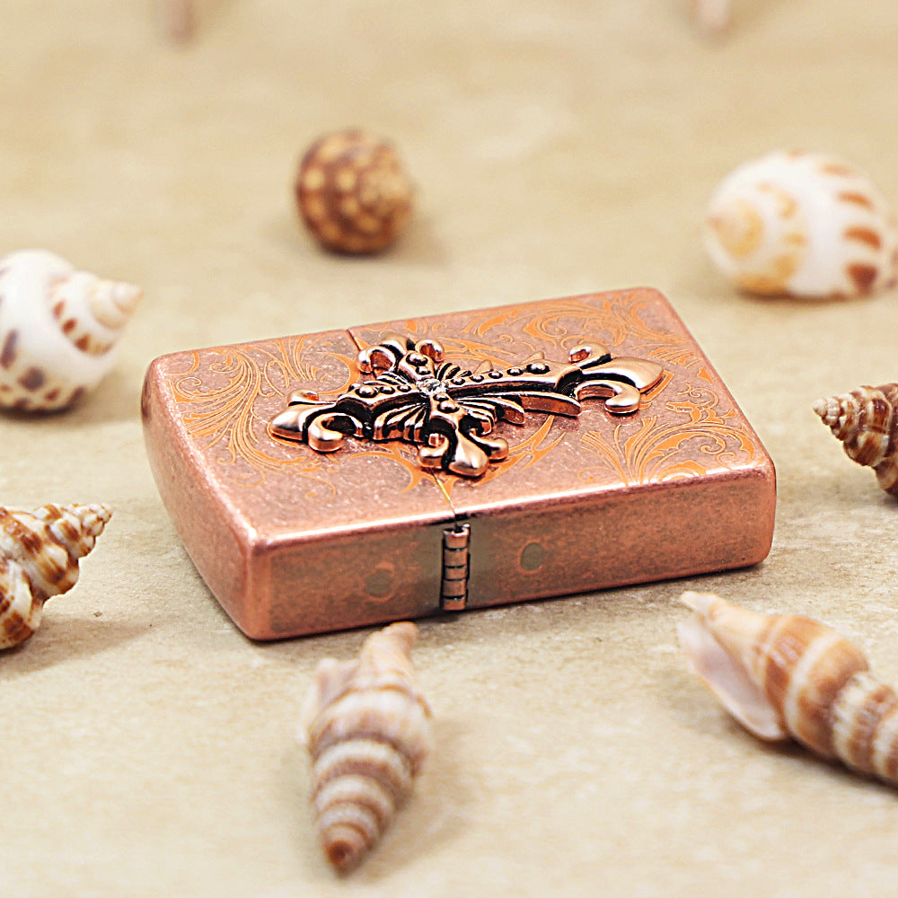 Zippo Ornate Cross Antique Copper - KR07