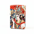 Zippo Red Color Printed Regal Tibetan Style Deity with Mask - CS23
