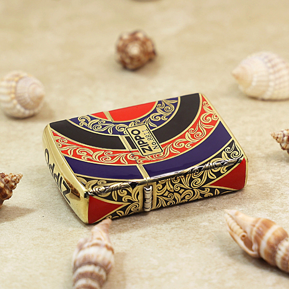 Zippo Silver Matte Color Printed Rising Sun - CS25