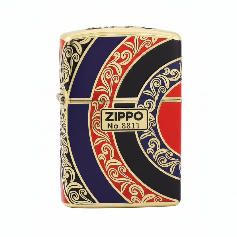 Zippo Silver Matte Color Printed Rising Sun - CS25