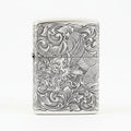 Zippo Silver Plated Arabesque Dragon (Zodiac Animal Series) - Bamboo Box Edition - DS125