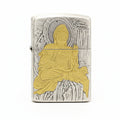 Zippo Silver-Plated 'Enlightenment Buddha' with Gold Accents - DS149