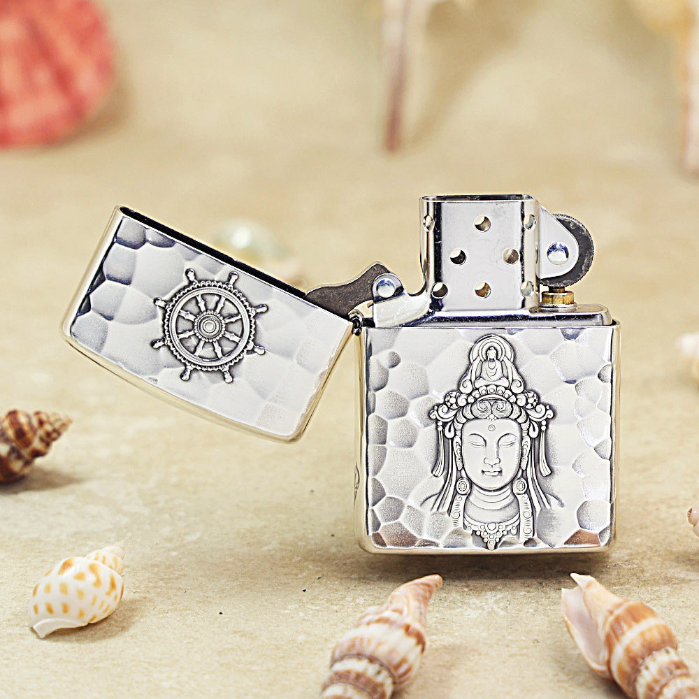 Zippo Silver-Plated 'Guanyin of Compassion' 162-DS68