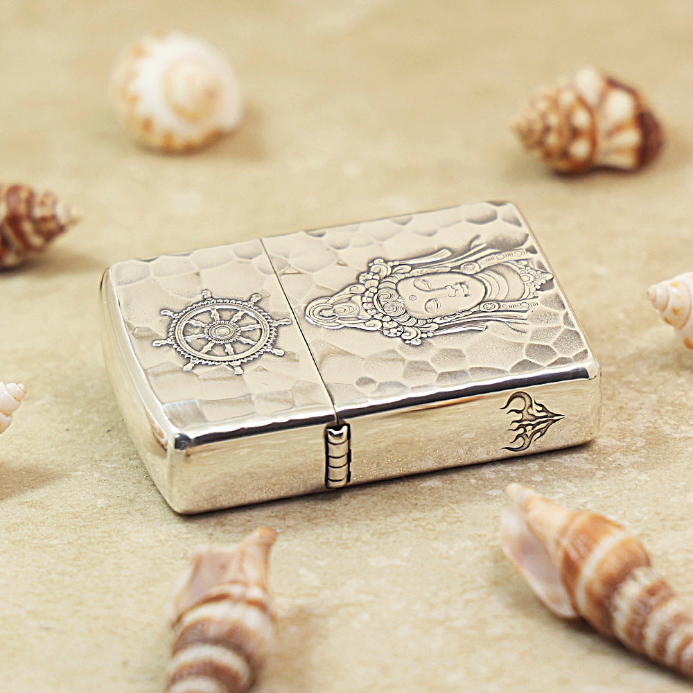 Zippo Silver-Plated 'Guanyin of Compassion' 162-DS68