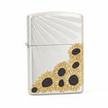 Zippo Silver-Plated 'Sunflower Radiance' Design 162-DS30