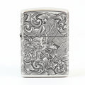Zippo Silver-Plated 'Tang Grass Dragon' (Bamboo Box Edition) 162-DS50