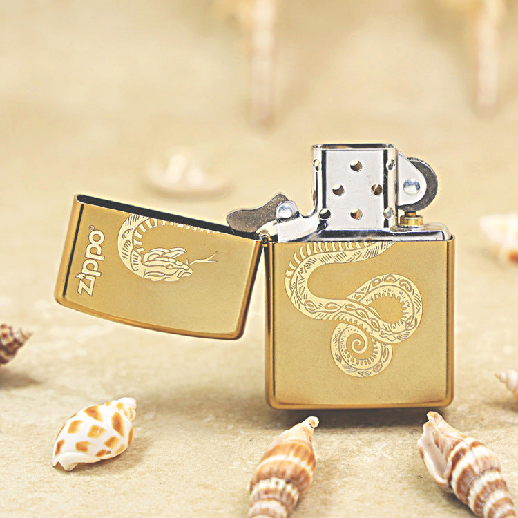 Zippo Snake Engraving - Animal Zodiac Series - DS105