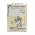 Zippo Textured Edge Engraved General Douglas MacArthur - SC15