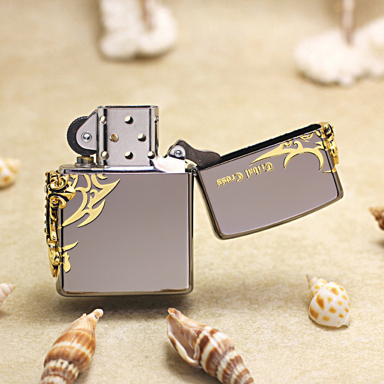 Zippo Tribal Cross Black Ice - KR03