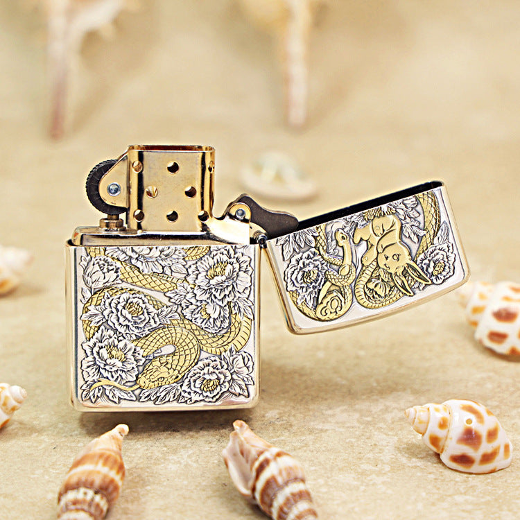 Zippo Two-Tone 'Five Coins & Spirit Serpent' 168-DS88