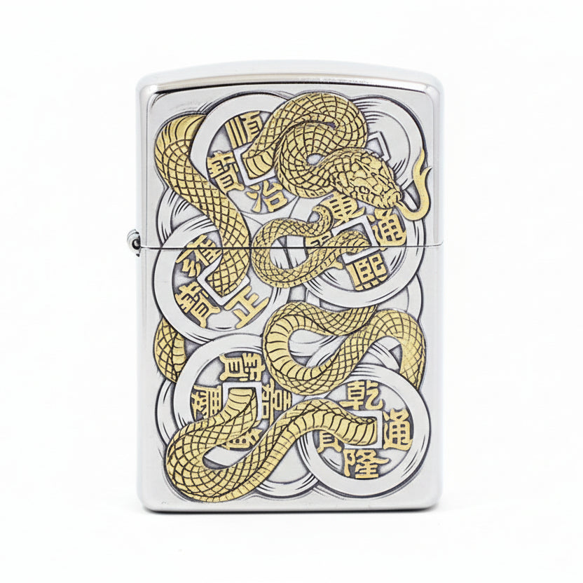 Zippo Two-Tone 'Five Coins & Spirit Serpent' 168-DS88