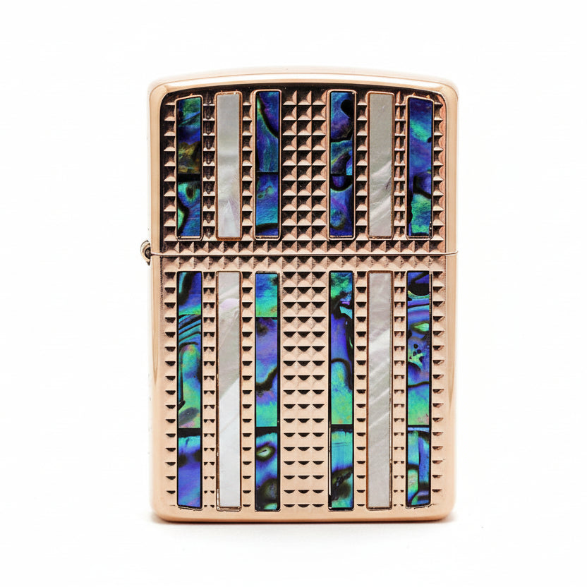 Zippo Vertical Shell Inlay (Rose Gold) - JP20