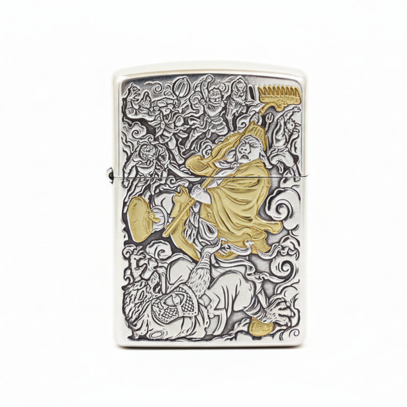 Zippo Zhu Bajie (Pigsy) Exorcising Demons Two-Tone Deep Carve - DS112