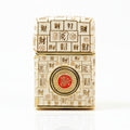 Zippo Gold Shell Case Luminous Mahjong Hundred Wealth - CM69