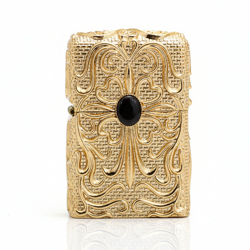 Zippo Gold Shell Case Lycoris Radiata Dark Stone - CM68