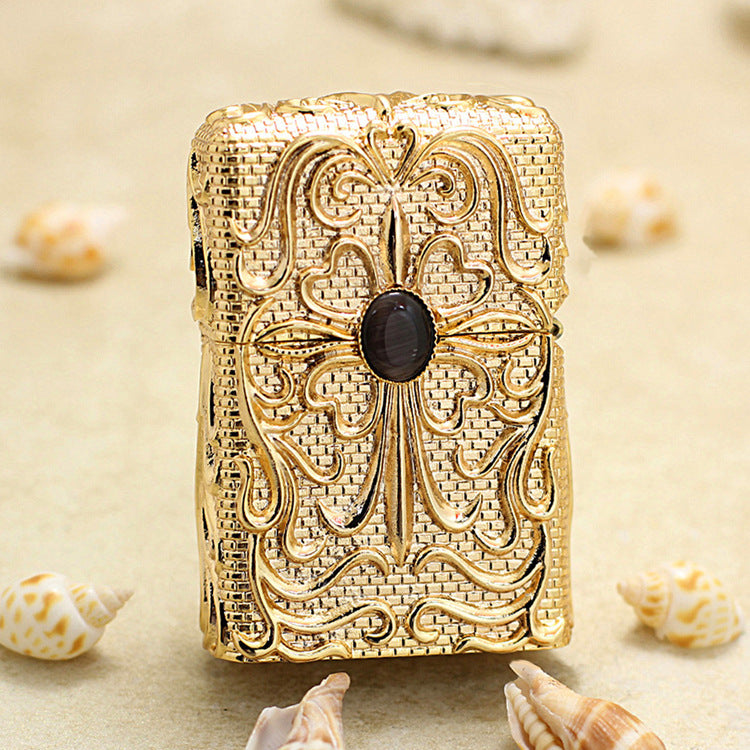 Zippo Gold Shell Case Lycoris Radiata Dark Stone - CM68