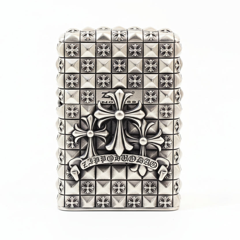 Zippo Gothic Armor Triple Cross Shell Case - CM55