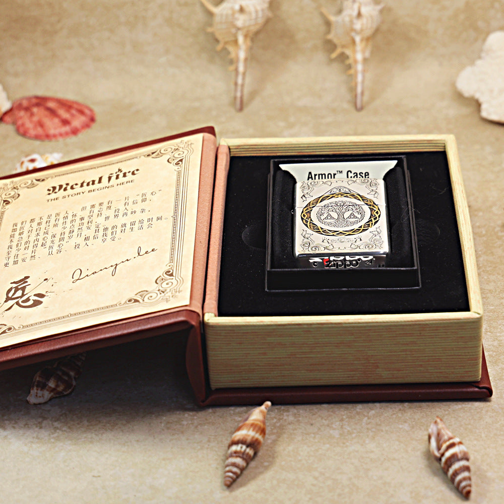 Zippo Silver-Plated Celtic Lucky Tree of Life - DS168