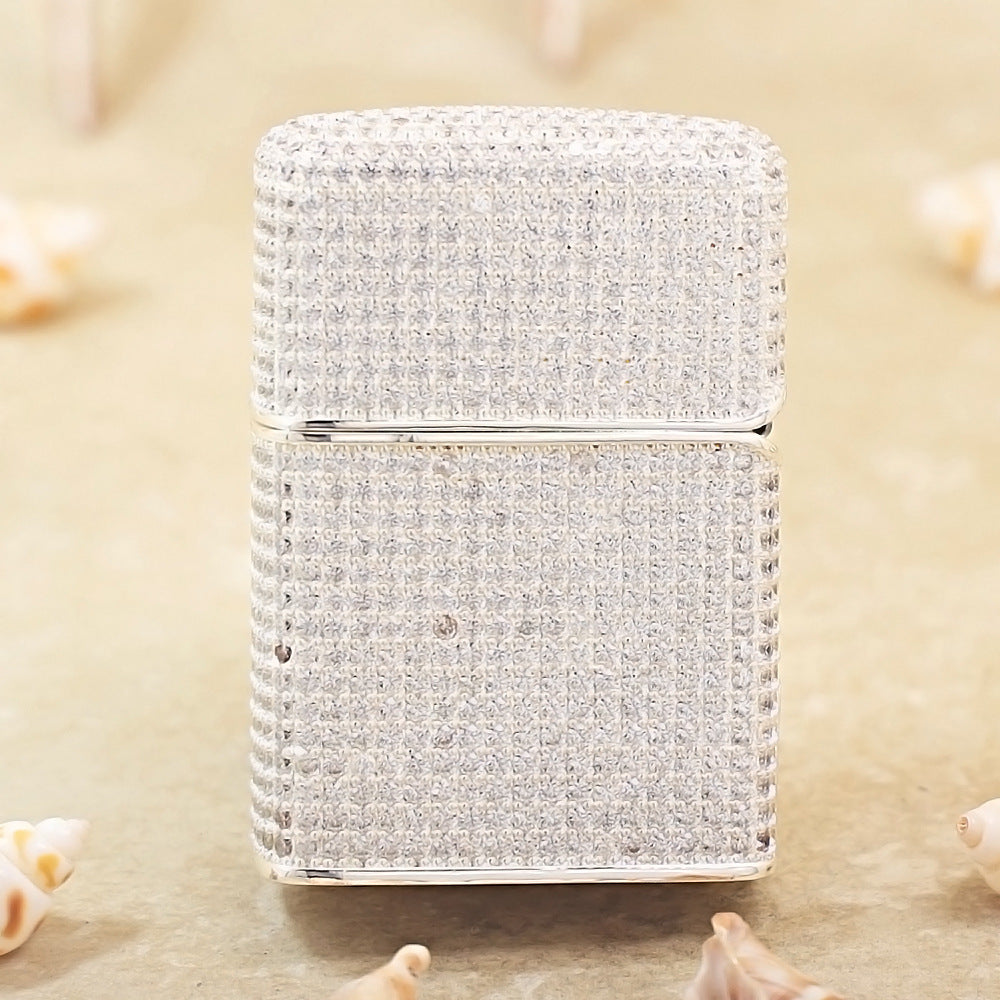 Zippo Silver-Plated Shell Crystal Cupid Arrow - CM81