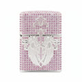 Zippo Silver-Plated Shell Pink Crystal Guardian Angel - CM80
