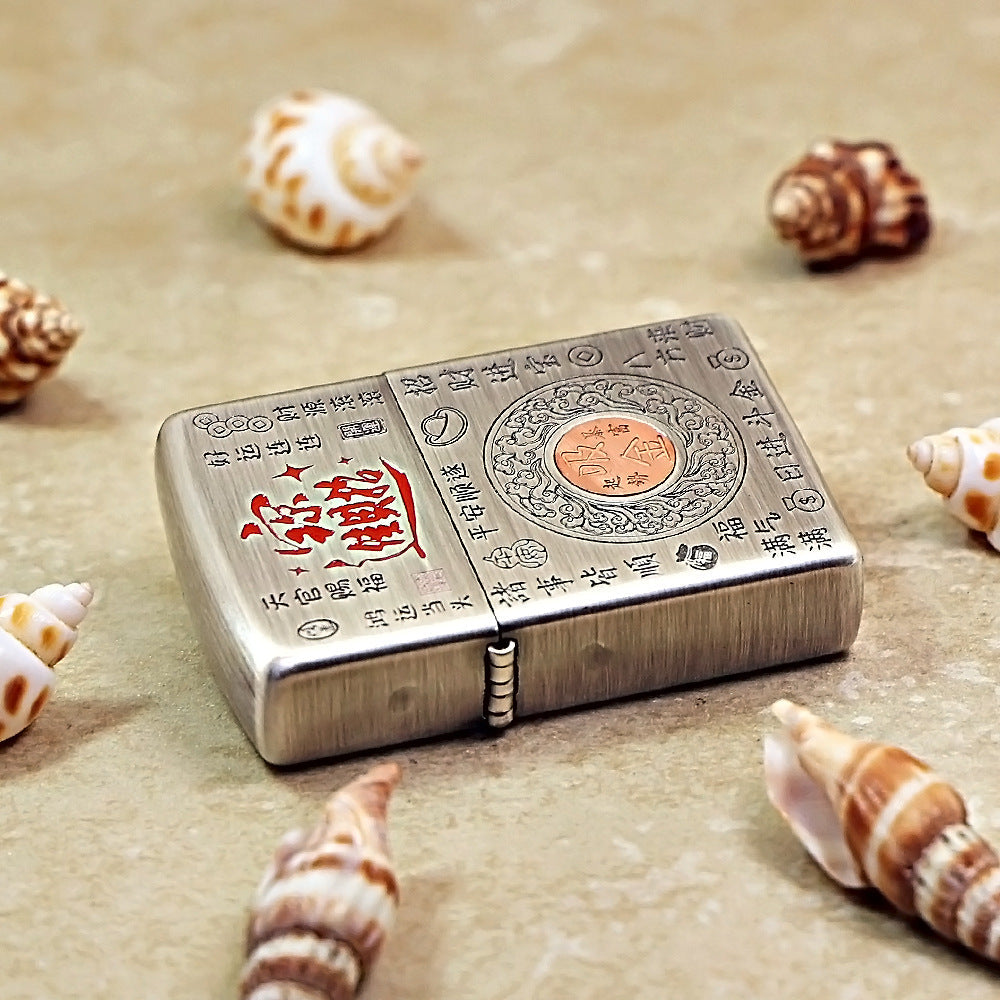 Zippo Smoked Silver Wealth Summoning Decree Edition - DS162