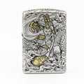 Zippo Two-Tone Silver and Gold Sun Wukong Monkey King Emblem - DS159