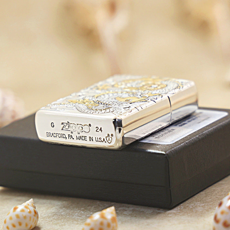Zippo 'Dragon Brings Wealth' Deep Carve - DS110