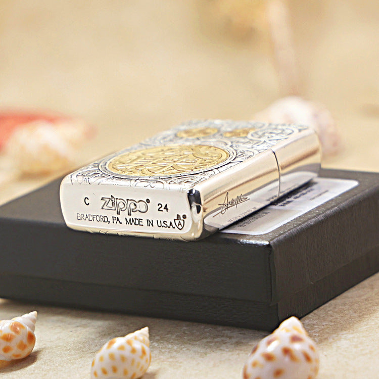 Zippo 'Eight Treasures' Deep Carve - DS104
