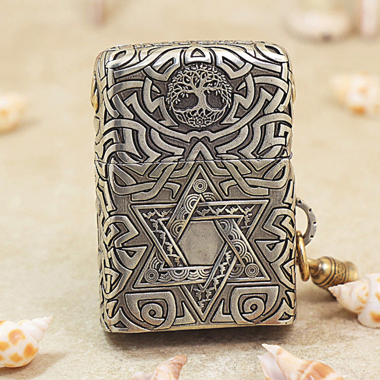 Zippo Heavy Relief Embellished Guardian Angel and Celtic Knotwork - CM07