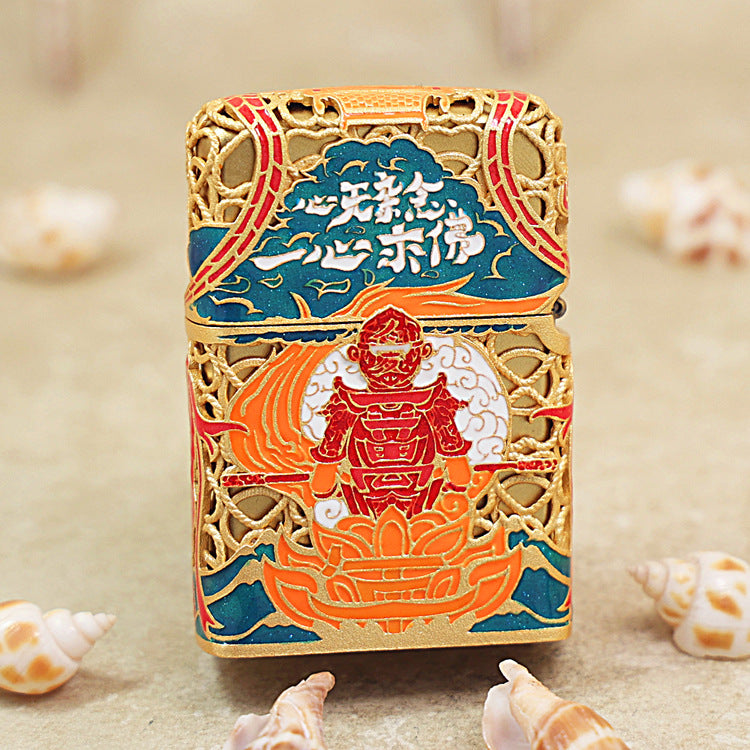 Zippo Heavy Relief Red WuKong Case - CM45