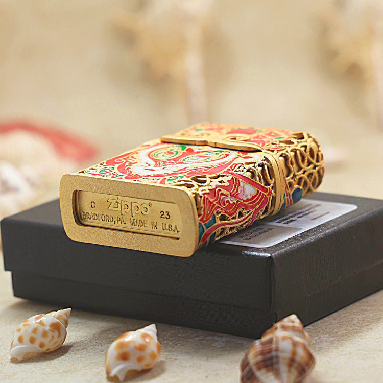 Zippo Heavy Relief Red WuKong Case - CM45